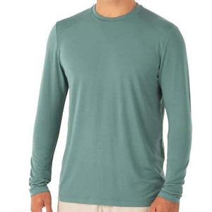 Camisetas de manga larga y cuello redondo para hombre, ropa informal de Material de algodón, secado rápido, gimnasio, Fitness, venta al por mayor - Product Image 6