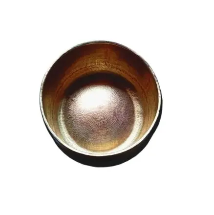 Direct Factory Wholesale Copper Finished Pedicure Bowl Beauty Nail Equipment's Round Shape Shiny Polished