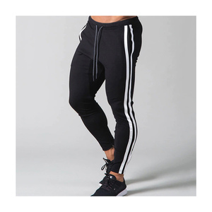 Pantalon de survêtement à rayures réfléchissantes pour homme, en tissu Polyester et Spandex, coupe ajustée, à empiler, nouvelle mode - Product Image 6