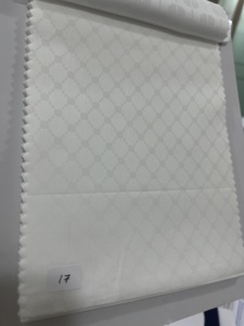 Tissu Jacquard blanc de luxe tissé en coton, léger et personnalisé de haute qualité - Product Image 3