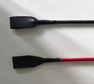 Fouet en cuir véritable avec logo personnalisé avec manche en laiton léger Équipement d'entraînement pour les courses de chevaux - Product Image 3