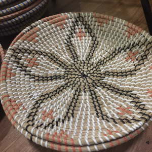 Placa colgante de pared de mimbre \ Decoración de pared Bohemia hecha a mano ecológica para dormitorio u oficina - Product Image 1