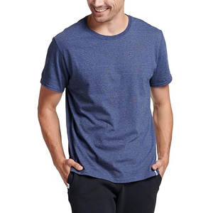 เสื้อยืดคอกลมสำหรับผู้ชายเสื้อยืดคอลูกเรือแบบหรูหราเสื้อคอตตอนระบายอากาศได้ดีเสื้อยืดติดฉลากส่วนตัวขนาดเข้ารูปสีตามต้องการ - Product Image 3