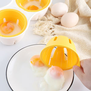 เครื่องทำไข่<span class=keywords><strong>ต้ม</strong></span>แบบไมโครเวฟ 2 ช่อง 2 ชั้น พร้อมฝาปิดและอุปกรณ์แยกไข่ - Product Image 6