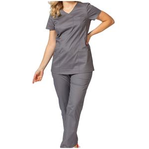 Tenues d'infirmiers à col montant et manches courtes, nouvelle tendance, uniformes d'hôpital personnalisés pour hommes, vente en gros, haute qualité - Product Image 1