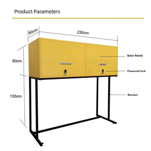 Armario de Almacenamiento <span class=keywords><strong>para</strong></span> Autos en Estacionamientos, de Acero, Personalizable, de Gran Capacidad, Caja de Herramientas Metálica, Armario de Garaje, Armario de Almacenamiento Sobre el Capó del Auto - Product Image 3