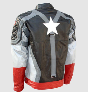 Veste en cuir véritable pour homme OEM, col montant, logo frontal, écologique, coupe-vent, fermeture éclair de haute qualité, vente en gros, ventes chaudes - Product Image 4