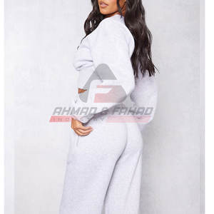 Custom Women Crop <b>Top</b> Sweatshirts Casual Sweatshirts Pullover Cropped Oversize Sweatshirts for Woman - Product Image 2