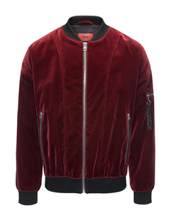 แจ็คเก็ตบอมเบอร์มีฮู้ดสีเขียวแบบสั่งทำด้านหน้าปักด้วยผ้าขนสัตว์กำมะหยี่กันน้ำและใส่กลับด้านได้ - Product Image 2