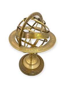Antique astrolabe Brass Sphere độc đáo bàn armillary Globe với hải lý bản đồ thế giới kim loại màu nâu cơ sở của nhà sản xuất - Product Image 3
