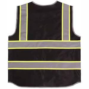Gilets de sécurité réfléchissants à haute visibilité, 8 poches, fermeture éclair sur le devant, vêtements de chantier unisexes modernes, personnalisables - Product Image 3