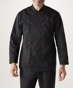Veste de <span class=keywords><strong>Chef</strong></span> Unisexe à Manches Longues Personnalisable avec Logo Blanc pour Restaurant, Bar et Hôtel - Product Image 4