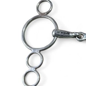 Mors de cheval équestre de 5 pouces, type Dutch Gag à trois anneaux, en acier inoxydable de qualité supérieure, pour un contrôle et un équilibre améliorés - Product Image 5