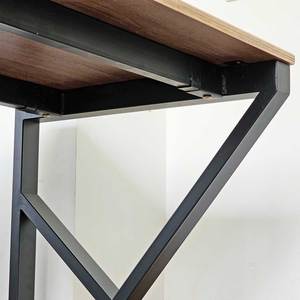 Mesa de Diseño Industrial para 2 Personas KConcept HBKC047, 200x60cm, Madera Contrachapada con Patas de Hierro - Product Image 6