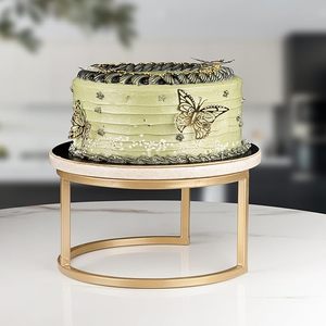 Support à gâteau en marbre de fabricant fiable pour la décoration de table de dessert de mariage, ajoutant une touche de luxe et un style intemporel à la mise en scène des événements - Product Image 5