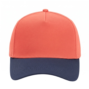 Gorra de Béisbol Azul Coral con Contraste, 6 Paneles, Venta al por Mayor, Logotipo Personalizado, Alta Calidad, OEM, ODM, MOQ Bajo, Lona, Casual, Deportiva, Ajustable - Product Image 1