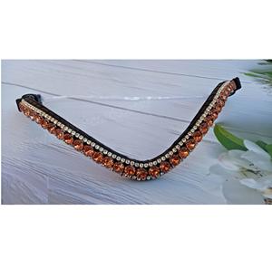 Bandeaux en cristal clair très demandés, superbe or rose pour les compétitions hippiques ou l'élégance de tous les jours - Product Image 1