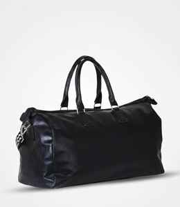Sac de voyage en cuir véritable noir résistant à l'eau pour homme, sac de week-end de luxe, sac de voyage pour la nuit, sac de sport, sac de gym, sac fourre-tout 15 pouces USA - Product Image 2