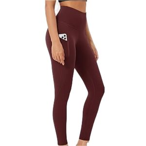 Leggings pour femmes à la mode en gros, hiver, sans couture, décontractés, antibactériens, respirants, séchage rapide, taille haute, longueur entière, unis - Product Image 4