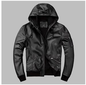 แจ็คเก็ตหนังผู้ชาย, เสื้อแจ็คเก็ตหนังกันลมกันลมเสื้อแจ็คเก็ตหนังแฟชั่นใหม่2026 - Product Image 2