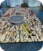 Azulejos de pantalla interactiva para eventos Paneles de pista de baile LED con pantalla de efectos personalizable