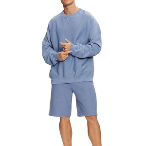 Sweat-shirt oversize uni pour homme - Chaud, respirant, 100% coton polaire pour une utilisation en extérieur le soir - Product Image 3