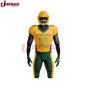 ชุดยูนิฟอร์มอเมริกันฟุตบอลแบบสั่งทำพิเศษ ผ้าโพลีเอสเตอร์/คอตตอน ระบายอากาศได้ดี พิมพ์ลายด้วยความร้อน เสื้อ กางเกง ชุดเซ็ต สำหรับผู้ใหญ่ แบบ unisex - Product Image 4