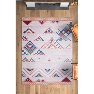 Bohemian Grey Striped <b>Washable</b> <b>Rug</b> NL1002 Non-Slip Machine Made for Living Room & Bedroom - Product Image 2