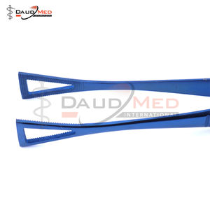 Pince à épiler à pointe Pennington à revêtement bleu Source d'alimentation manuelle Mâchoire triangulaire 5.8 Instruments chirurgicaux de longueur de pointe de 14mm de la plus haute qualité - Product Image 6