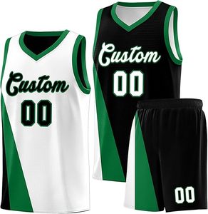 Conjunto de Uniforme de Baloncesto Transpirable Personalizado para Hombre, Uniformes de Equipo con Diseño Deportivo Impreso - Product Image 6
