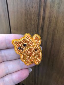 Breloques de sac brodées de perles de rocaille décoratives tissées, style dessin animé, pour sacs souples, personnalisées - Product Image 4