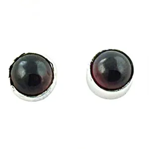 Boucles d'oreilles clous tendance pour femme en argent plaqué or avec pierre noire, diamant taille poire, émeraude et perle, idéales pour un cadeau de fiançailles ou comme bijou. - Product Image 1