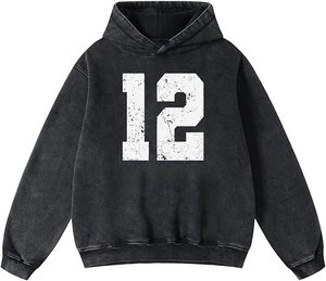 Sweat à capuche pour homme de haute qualité, 100% coton, respirant, écologique, polaire, coupe ample, coupe-vent, hiver, 450g - Product Image 5