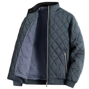 Veste d'hiver matelassée personnalisée pour homme, légère, en nylon, col montant, respirante, grandes tailles, fabricant OEM en gros - Product Image 2