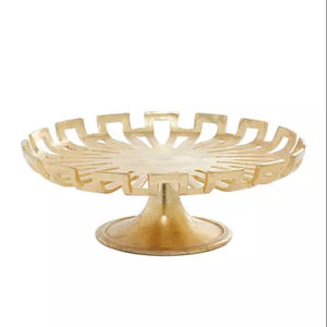 Fiestas DE BODA Postre y soporte para pasteles Soportes de pastel de metal hechos a mano chapados en oro Más vendidos del fabricante en la India - Product Image 1
