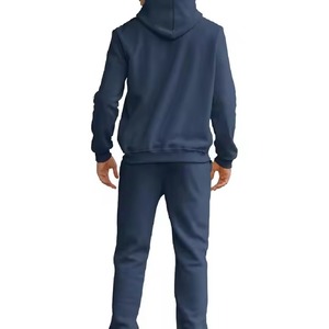 ชุดวอร์ม100% ใส่ออกกำลังกายผ้าฝ้ายแบบมีฮู้ดและกางเกงขายาวแบบสวมศีรษะชุดวอร์มมีฮู้ดคุณภาพสูงสำหรับผู้ชายผ้าฝ้าย100% - Product Image 5