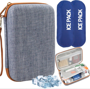Sac de transport isotherme pour insuline, approuvé TAS, pour médicaments diabétiques, avec pack froid à effet de refroidissement longue durée - Product Image 1