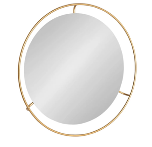 AK Brass Premium Metal Wall <b>Mirror</b> With <b>Gold</b> Finished Frame Modern Handmade Design Wall <b>Mirror</b> For Hotel Decor / Bedroom Decor - Product Image 2