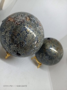 Boule de marcassite naturelle rare, sphère minérale polie à la main, cristal de collection, cadeau, pierre décorative - Product Image 3