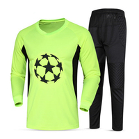 Setelan Sepak Bola Latihan Kiper Custom OEM 2025, Bahan Polyester Ringan, Cepat Kering, Menyerap Keringat, Bernapas, Cocok untuk Olahraga Musim Dingin