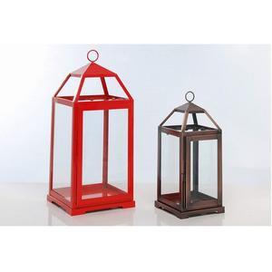 Ensemble de 3 lanternes en métal avec bougeoirs en verre, pots à bougies décoratifs pour mariage et maison - Product Image 3