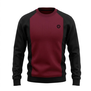 Sweat-shirt pour homme en coton mélangé, col rond, style épaules tombantes, idéal pour les tenues décontractées d'automne - Product Image 1
