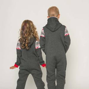 Polaire tendance pour enfants Onesie Zipper-Confortable et doux pour une utilisation toute la journée-Parfait pour se prélasser et jouer - Product Image 5