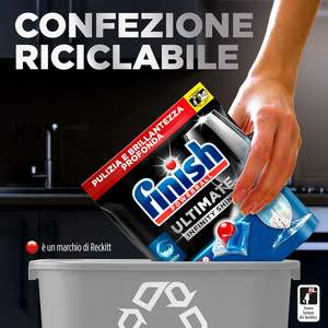 Tablettes lave-vaisselle Finish, Ultimate Plus Infinity Shine, 105 tablettes détergentes, éclat citronné, efficace contre la graisse - Product Image 5