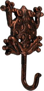 Crochet mural pour manteau grenouille en fonte au design vintage, crochets simples en bois pour décoration intérieure et vêtements utilisés pour porte-manteau - Product Image 6