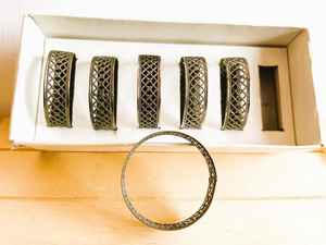 Ronds de serviette, ronds de serviette en rotin, ronds de serviette en osier, décor de table - Product Image 3