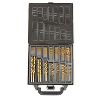 Jeu de 99 forets hélicoïdaux HSS métriques 1,5-10 mm, revêtement titane, queue à changement rapide 118 degrés pour projets de bricolage sur bois, métal, plastique