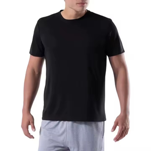 T-shirt en coton uni personnalisé pour homme, tee-shirt basique confortable, coupe décontractée, fournisseur OEM - Product Image 6