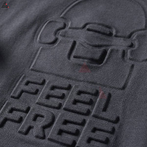 2025 personalizado en relieve invierno ODM hombres Streetwear Casual ajustable sudaderas con capucha 100% algodón polar diseño personalizado nueva llegada - Product Image 4