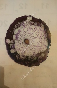 ถาดรองแก้วทรงกลมทำจากเรซิ่นสไตล์คลาสสิกสำหรับเสิร์ฟกาแฟร้อนที่บ้านหรือร้านอาหาร - Product Image 4